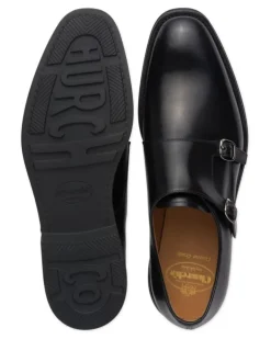 Monk-Schuhe mit doppelter Schnalle - Schwarz