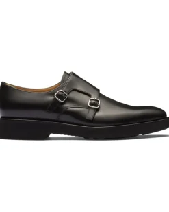 Monk-Schuhe mit doppelter Schnalle - Schwarz