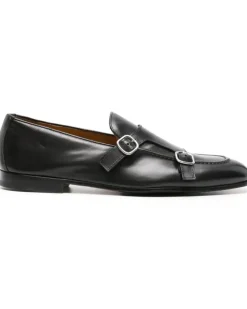 Monk-Schuhe mit doppelter Schnalle - Schwarz