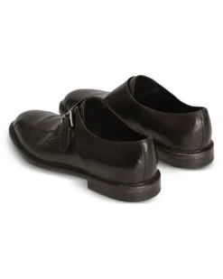 Monk-Schuhe mit Schnalle - Braun