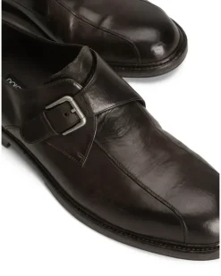 Monk-Schuhe mit Schnalle - Braun
