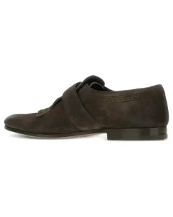 Monk-Schuhe mit Zierlasche - Braun