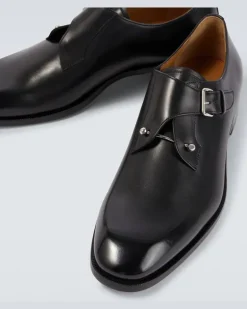 Monkstrap-Schuhe Chambelimonk aus Leder Schwarz