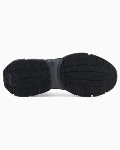 Monkstrap-Sneaker aus Veloursleder Schwarz
