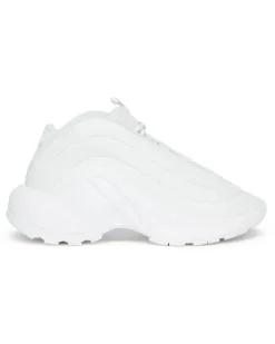 Monochrome gesteppte Sneakers - Schuhe - Unisex - Weiss