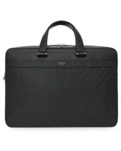 monogram briefcase - Schwarz