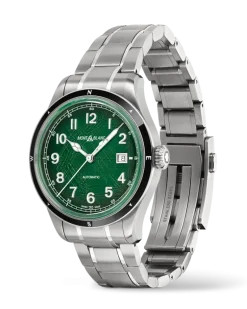 Montblanc 1858 Automatic Date 0 Oxygen - Grün - Stahl - Keramik - MB133269 - Uhr
