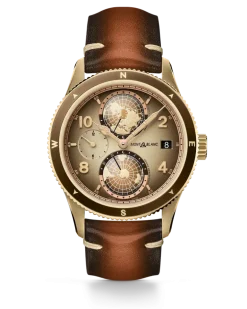 Montblanc 1858 Geosphere Limited Edition - 1858 Exemplare - Braun - Cupro-Aluminium – Titan - MB128504 - Uhr
