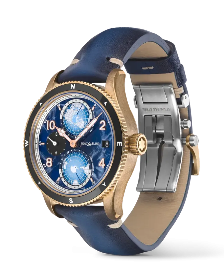 Montblanc 1858 Geosphere 0 Oxygen Limited Edition - 1786 Exemplare - Blau - MB129415 - Uhr