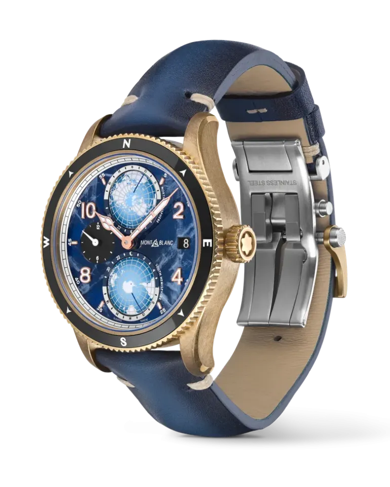 Montblanc 1858 Geosphere 0 Oxygen Limited Edition - 1786 Exemplare - Blau - MB129415 - Uhr