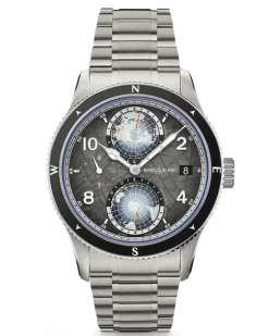 Montblanc 1858 Geosphere 0 Oxygen The 8000 - Grau - TITAN, STAHL, KERAMIK - MB130982 - Uhr