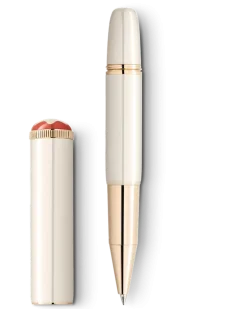 Montblanc Heritage Rouge et Noir „Baby“ Special Edition Elfenbeinfarben Rollerball - - Edellack - MB128122 - Rollerballs
