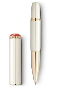 Montblanc Heritage Rouge et Noir „Baby“ Special Edition Elfenbeinfarben Rollerball - - Edellack - MB128122 - Rollerballs