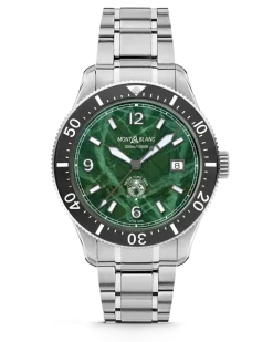 Montblanc Iced Sea Automatic Date - Blau - Stahl - Keramik - MB129370 - Uhr