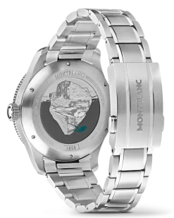 Montblanc Iced Sea Automatic Date - Blau - Stahl - Keramik - MB129370 - Uhr