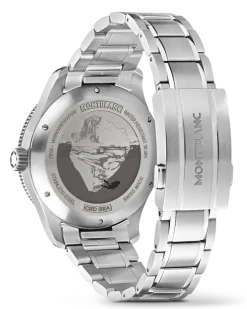 Montblanc Iced Sea Automatic Date - Burgunderrot - Stahl - Keramik - MB132291 - Uhr