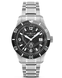 Montblanc Iced Sea Automatic Date - Schwarz - Stahl - Keramik - MB129371 - Uhr