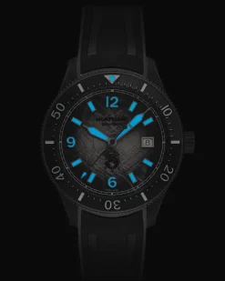 Montblanc Iced Sea Automatic Date 0 Oxygen - Schwarz - Stahl - Keramik - MB134017 - Uhr