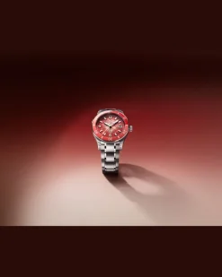 Montblanc Iced Sea Automatic Date 0 Oxygen Limited Edition - 300 Exemplare - Coral colour - STAHL, ALUMINIUM - MB135762 - Uhr