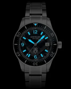 Montblanc Iced Sea Automatic Date 0 Oxygen - Schwarz - Stahl - Keramik - MB136765 - Uhr