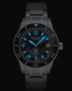 Montblanc Iced Sea Automatic Date 0 Oxygen - Schwarz - Stahl - Keramik - MB136765 - Uhr