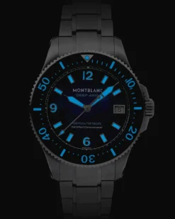 Montblanc Iced Sea 0 Oxygen Deep 4810 - Blau - Titan - MB135634 - Uhr