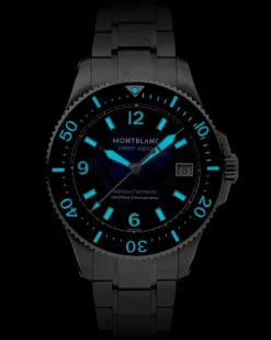 Montblanc Iced Sea 0 Oxygen Deep 4810 - Blau - Titan - MB135634 - Uhr