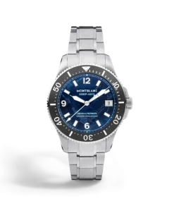Montblanc Iced Sea 0 Oxygen Deep 4810 - Blau - Titan - MB135634 - Uhr