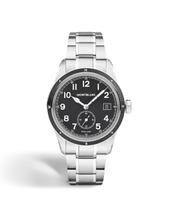 Montblanc 1858 Small Second 0 Oxygen - Schwarz - Stahl - Keramik - MB136355 - Uhr