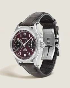 Montblanc 1858 Split Second Chronograph Limited Edition – 100 Exemplare - Burgunderrot - STAHL, GRAUGOLD - MB134029 - Uhr