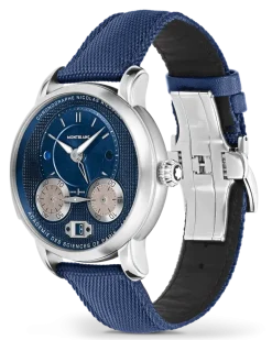 Montblanc Star Legacy Nicolas Rieussec Chronograph Blau - Stahl - MB130986 - Uhr