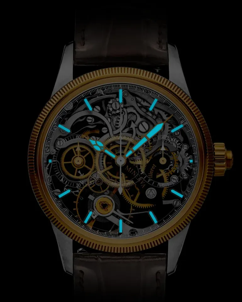 Montblanc 1858 The Unveiled Minerva Chronograph Limited Edition - 100 Exemplare - Braun - MB134281 - Uhr