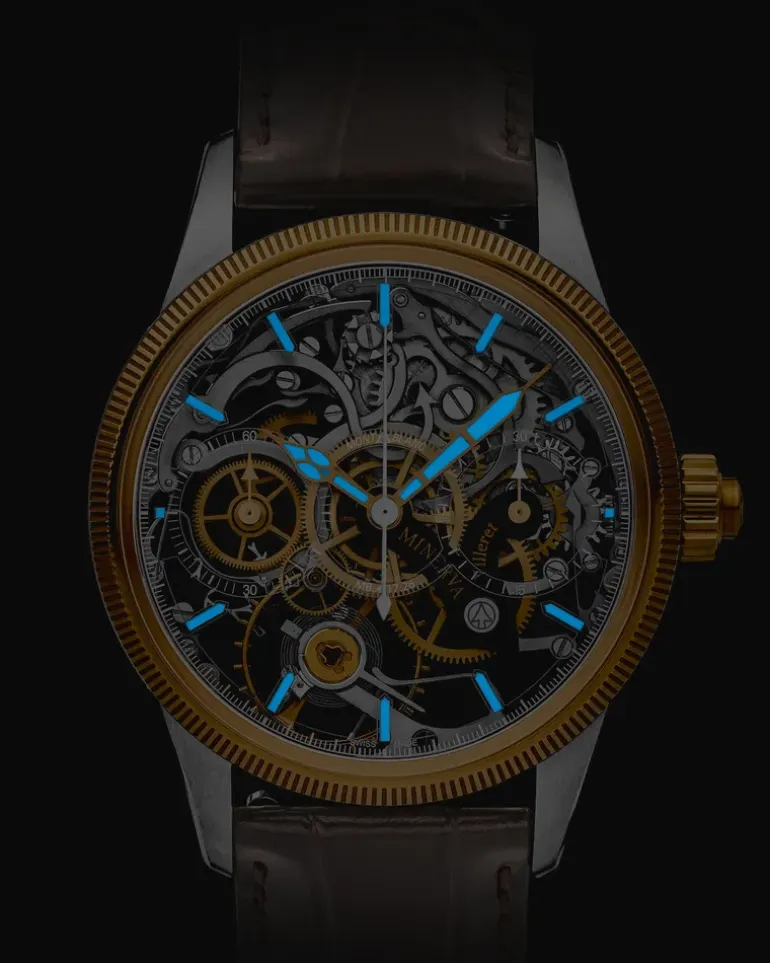 Montblanc 1858 The Unveiled Minerva Chronograph Limited Edition - 100 Exemplare - Braun - MB134281 - Uhr