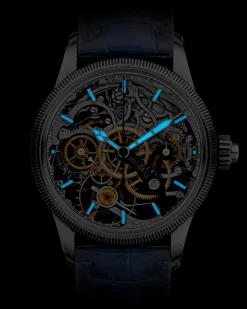 Montblanc 1858 The Unveiled Minerva Chronograph Limited Edition - 100 Exemplare - Blau - STAHL, GRAUGOLD - MB133296 - Uhr