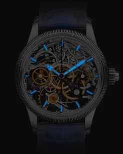 Montblanc 1858 The Unveiled Minerva Chronograph Limited Edition - 100 Exemplare - Blau - STAHL, GRAUGOLD - MB133296 - Uhr