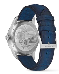 Montblanc 1858 The Unveiled Secret Minerva Monopusher Chronograph Limited Edition - 58 Exemplare - Blau / Silberfarben - STAHL, GRAUGOLD