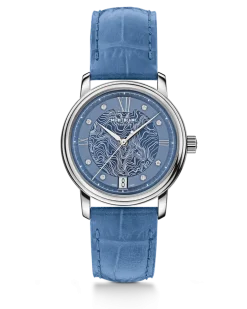 Montblanc Tradition Automatic Date Hellblau - Stahl - MB131296 - Uhr
