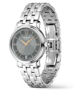 Montblanc Tradition Automatic Date Grau - Stahl - MB132317 - Uhr