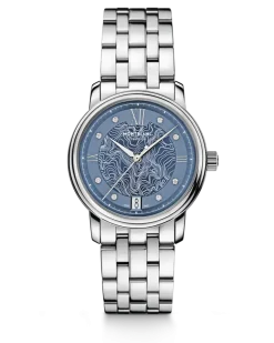 Montblanc Tradition Automatic Date Hellblau - Stahl - MB131297 - Uhr