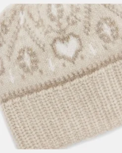 Mütze Avers aus Kaschmir Beige