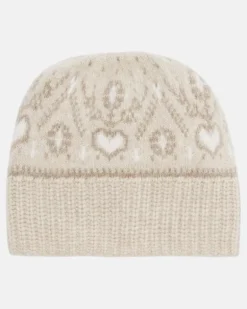 Mütze Avers aus Kaschmir Beige