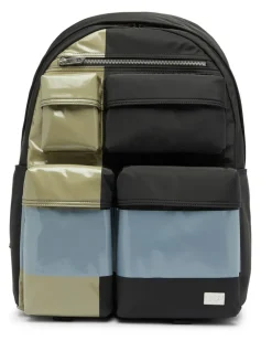 Multi-Pkts - Color-block Rucksack mit mehreren Taschen - Rucksäcke - Unisex - Bunt