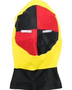 Mundschutzmaske mit grafischem Print - Gelb