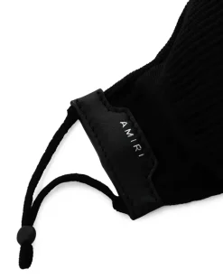 Mundschutzmaske mit Logo-Detail - Schwarz