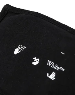 Mundschutz mit Logo-Print - Schwarz