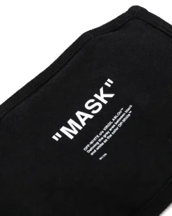 Mundschutz mit Print - Schwarz