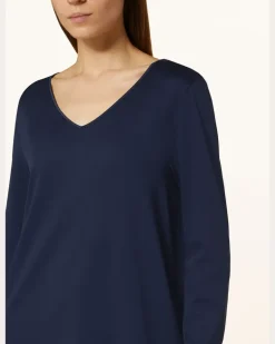 Nachthemd Cotton Silk blau Dunkelblau