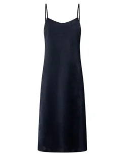 Nachthemd mit Jacquard-Trägern - Blau