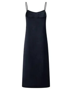 Nachthemd mit Jacquard-Trägern - Blau