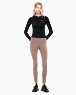Nahtloses Langarmshirt Ventus Plus mit Rundhalsausschnitt Schwarz